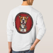 強いピットブル Tシャツ (裏面)