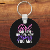 強いフェミニスのアイディアは持っていない キーホルダー (正面)