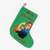 強いフェミニストサンダーコーブ  スモールクリスマスストッキング (正面 (吊り時))