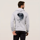 強いフード付きスウェットシャツ パーカ (裏面フル)