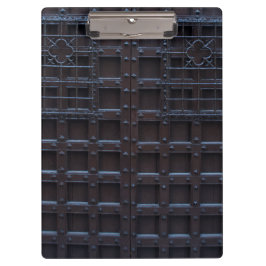 強いブラウンの鉄のドア クリップボード