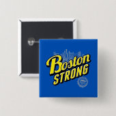 強いボストン都市は装飾を覚えています 缶バッジ (正面&裏面)