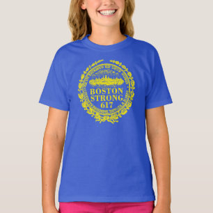 強いボストン都市は覚えています Tシャツ