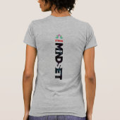 強いマインド |女性用スリムフィット Tシャツ (裏面)