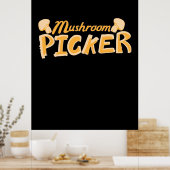 強いマッシュルームピッカー ポスター (キッチン)
