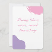 強いママのように　ベイビーシャワーの招待状 招待状 (裏面)