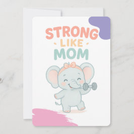 強いママのように　ベイビーシャワーの招待状 招待状