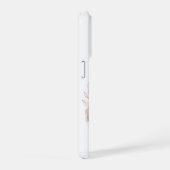強いママ 強い家族 花柄の引用アート iPhoneケース (右側面)