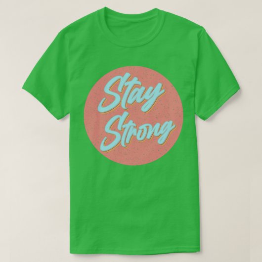 強いメンタルヘルス認識度 Tシャツ (デザイン正面)
