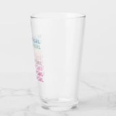 強いモダン女の子のインスピレーションのフレーズ タンブラーグラス (左)