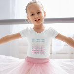 強いモダン女の子のインスピレーションのフレーズ ベビーボディスーツ<br><div class="desc">強いモダン女の子のインスピレーションのフレーズ</div>