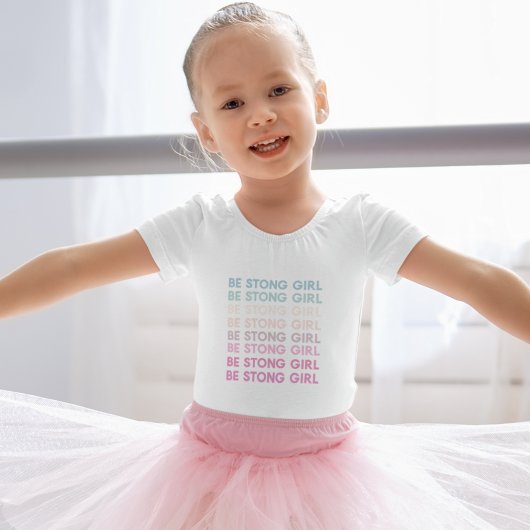 強いモダン女の子のインスピレーションのフレーズ ベビーボディスーツ