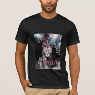 強いモチベーションを維持するヒョウTシャツ Tシャツ