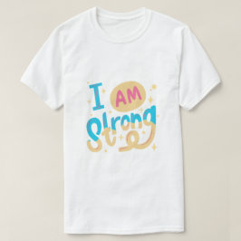 強いモチベーションタイポグラフィデザイン Tシャツ