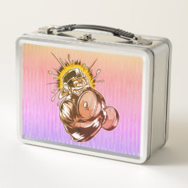 強いモンキーポンプの筋肉 メタルランチボックス