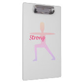強いヨガの戦士のポーズ クリップボード (右)