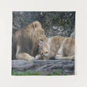 強いライオンの愛 タペストリー (正面)