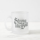 強いライクブルコーヒーマグ フロストグラスマグカップ (左)