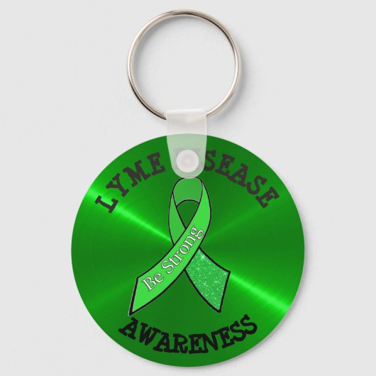 強いライム病認識度キーチェーン キーホルダー (正面)