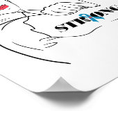 強いロージー1型糖尿病ママ1型糖尿病 ポスター (角)