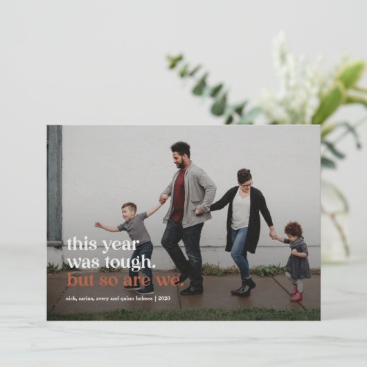 強い一緒にホリデーカード 案内状 (スタンド正面)