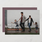 強い一緒にホリデーカード 案内状 (正面/裏面)