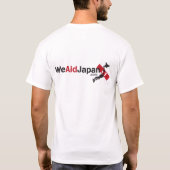 強い一緒に日本2側面のTシャツのみんなでがんばろうシャがあって下さい Tシャツ (裏面)