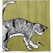 強い人々の思いやり シャワーカーテン (正面)