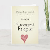 強い人々の感動的励ましのカード カード (正面)
