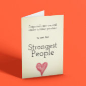 強い人々の感動的励ましのカード カード