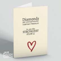 強い人々の感動的励ましのカード