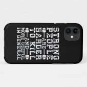 強い人々は殺すのが難しい – トレーニング Case-Mate iPhoneケース (裏面(横))