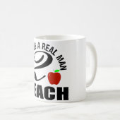 強い人が学校の先生になる コーヒーマグカップ (正面右)