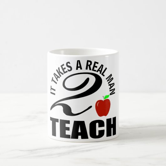 強い人が学校の先生になる コーヒーマグカップ (中央)