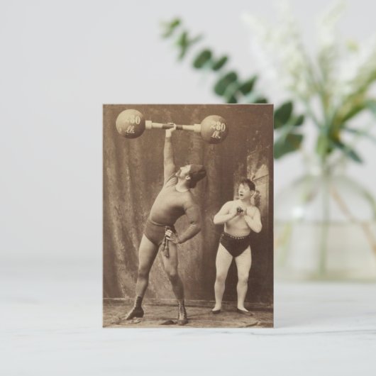 強い人と友人 ポストカード (スタンド正面)