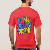 強い人を見つける Tシャツ (裏面)