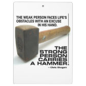 強い人Aハ運ンマ – ジムトレーニング クリップボード (裏面)