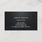 強い体のCrossfitのトレーナーの名刺 名刺 (裏面)