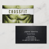 強い体のCrossfitのトレーナーの名刺 名刺 (正面/裏面)