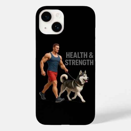 強い体、強い心:運動の力 Case-Mate iPhoneケース (裏面)