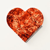 強い傷とレリーフ、 浮き彫り ノートブック (裏面)