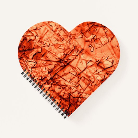 強い傷とレリーフ、 浮き彫り ノートブック (正面)