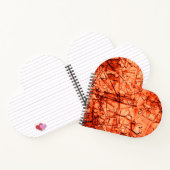 強い傷とレリーフ、 浮き彫り ノートブック (内部)