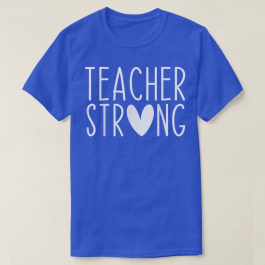 強い先生感動的教えモチベーション Tシャツ (デザイン正面)