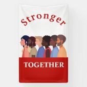 強い共生数々の文化多様性 横断幕 (縦)