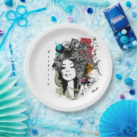 強い力を持った女性 ペーパープレート (パーティー)