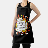 強い勇敢さを恐れない – 聖書の聖句 エプロン (インサイチュ)