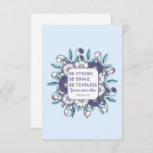 強い勇敢さを恐れない – 聖書の聖句 ノートカード (正面/裏面)