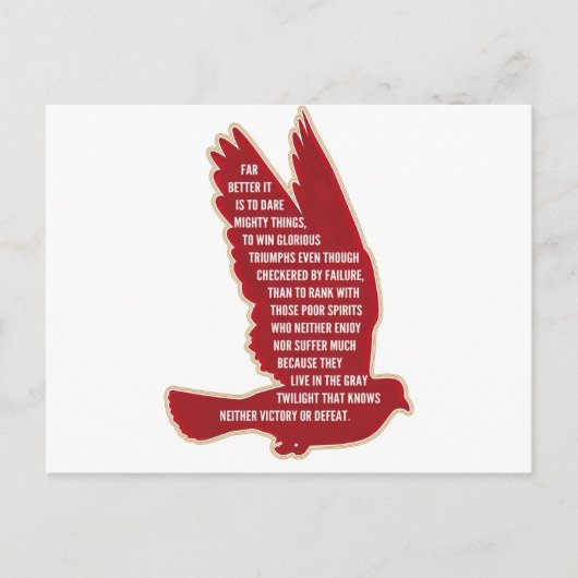 強い勇気を出す ポストカード (正面)