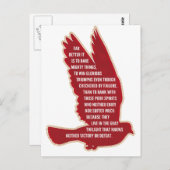 強い勇気を出す ポストカード (正面/裏面)